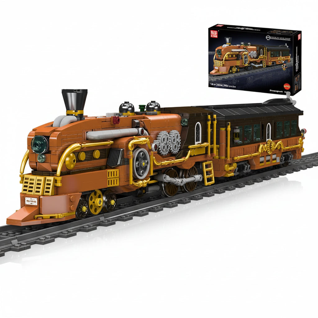 Mould King 12046 Steampunk RC Train - Building Block Set