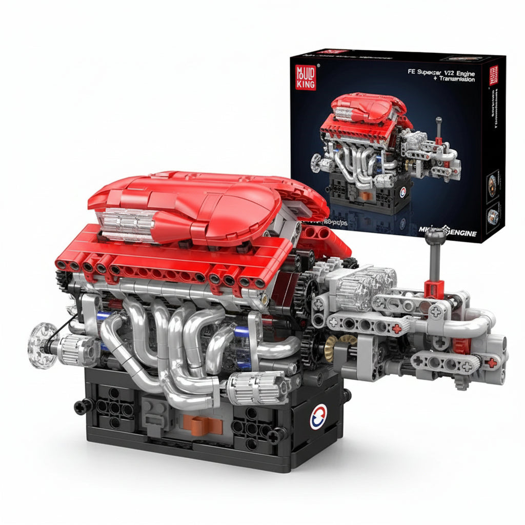 Mould King 10226 V12 Engine - Motorized Building Block Kit