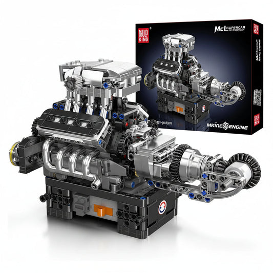 Mould King 10206 MCL Sport Car - Motorized V8 Engine Building Kit