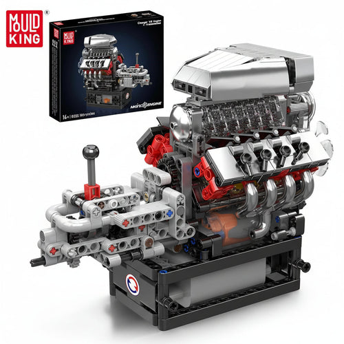 Mould King 10225 Motorized V8 Engine