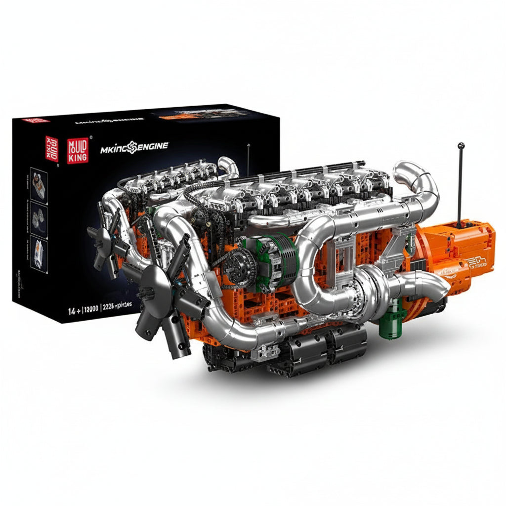 Mould King 10200 Motorized Truck Engine - Technical Building Kit