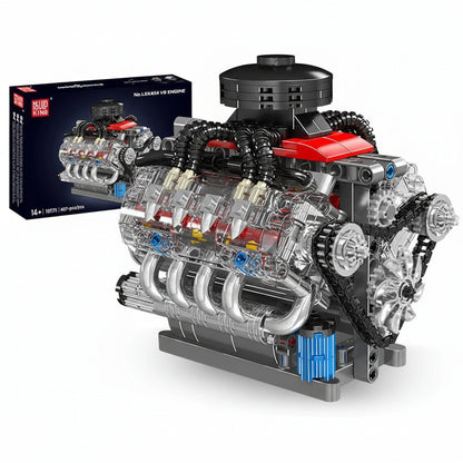 Mould King 10171 - Motorized V8 Engine Building Kit