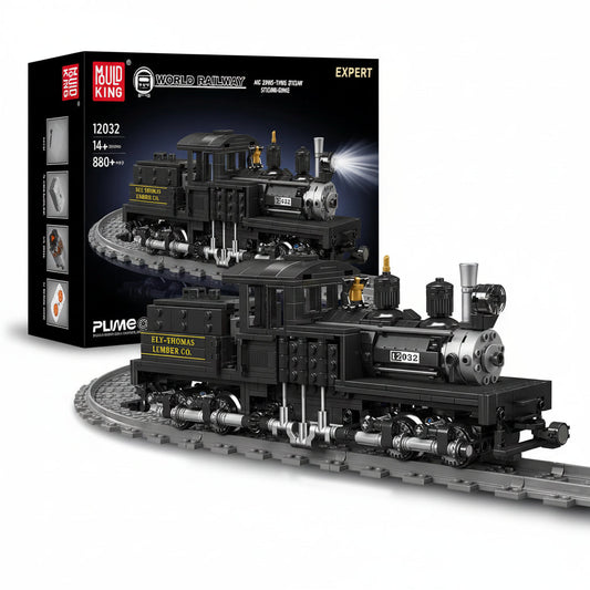 Mould King 12032 RC Shay Steam Locomotive - Building Blocks Kit