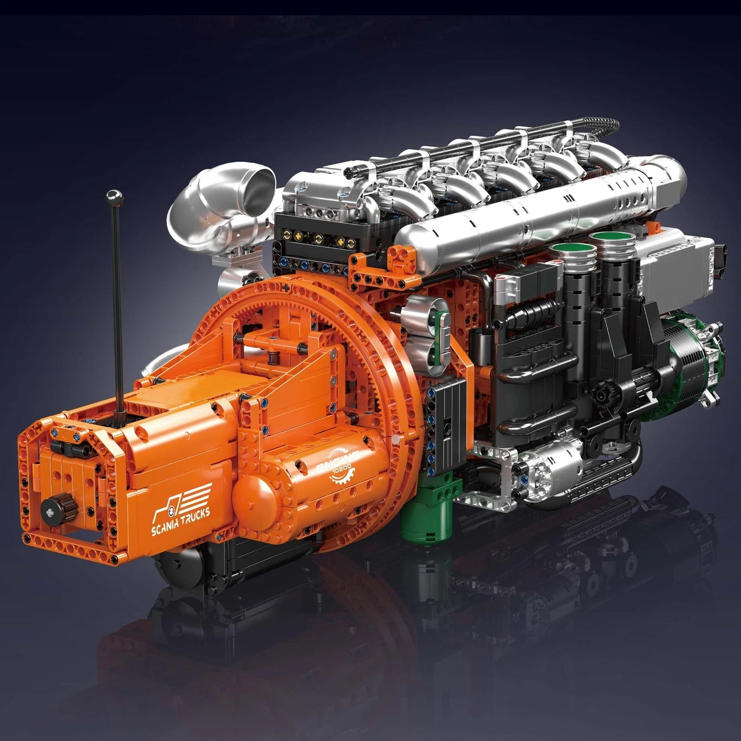 Mould King 10200 Motorized Truck Engine - Technical Building Kit