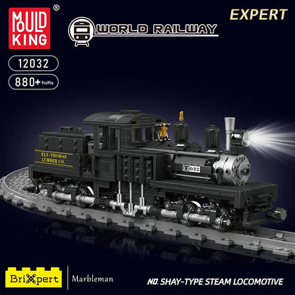 Mould King 12032 RC Shay Steam Locomotive - Building Blocks Kit