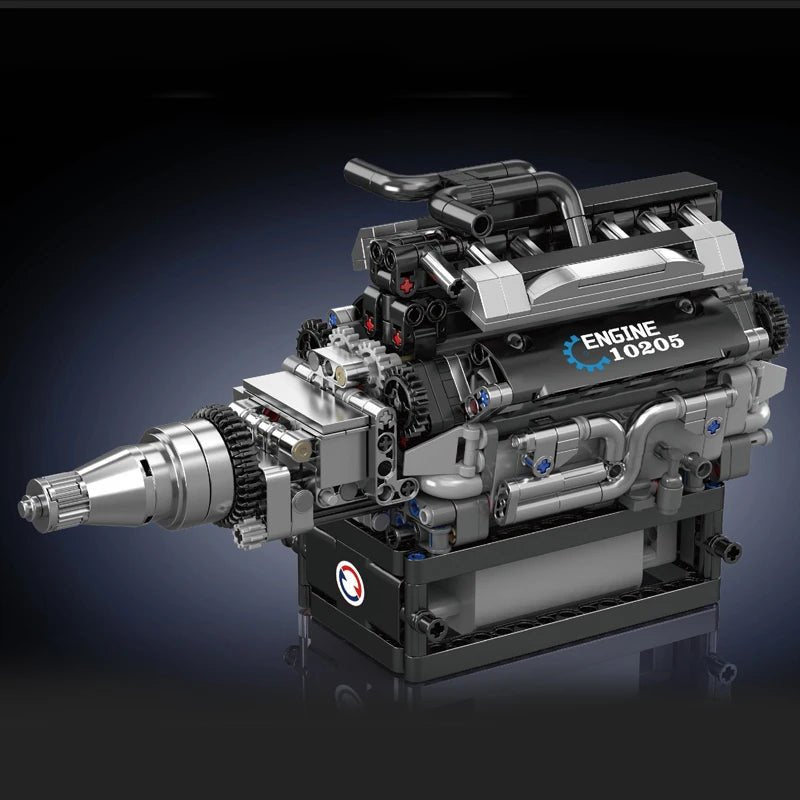 Mould King 10205 RR V12 Engine Car