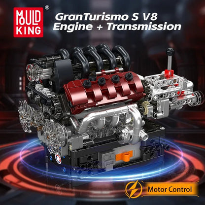 Mould King 10227 V8 Engine - Motorized Building Block Kit