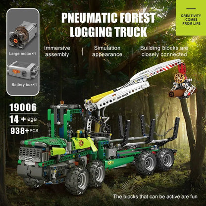 MOULD KING 19006 Pneumatic Forest Machine Truck