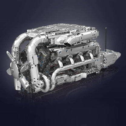 Mould King 10168 V8 Tmin-Turbo Engine