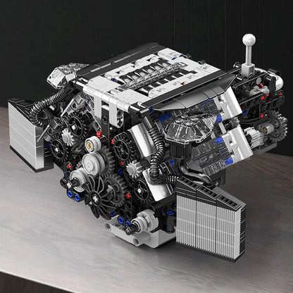 Mould King 10230 - Motorized A8 W12 Engine Building Block Set