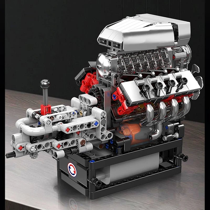 Mould King 10225 Motorized V8 Engine