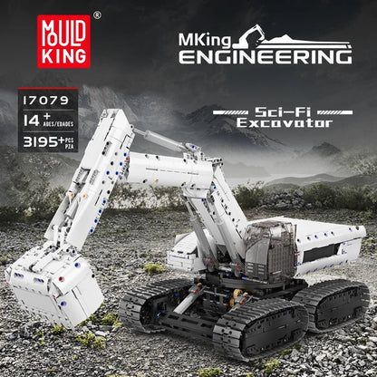 Mould King 17079 RC Sci-Fi Excavator - Technical Building Block Set