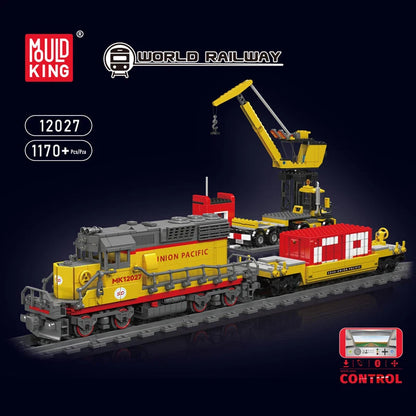 Mould King 12027 Motorized EMD SD40-2 Diesel Locomotive Building Set