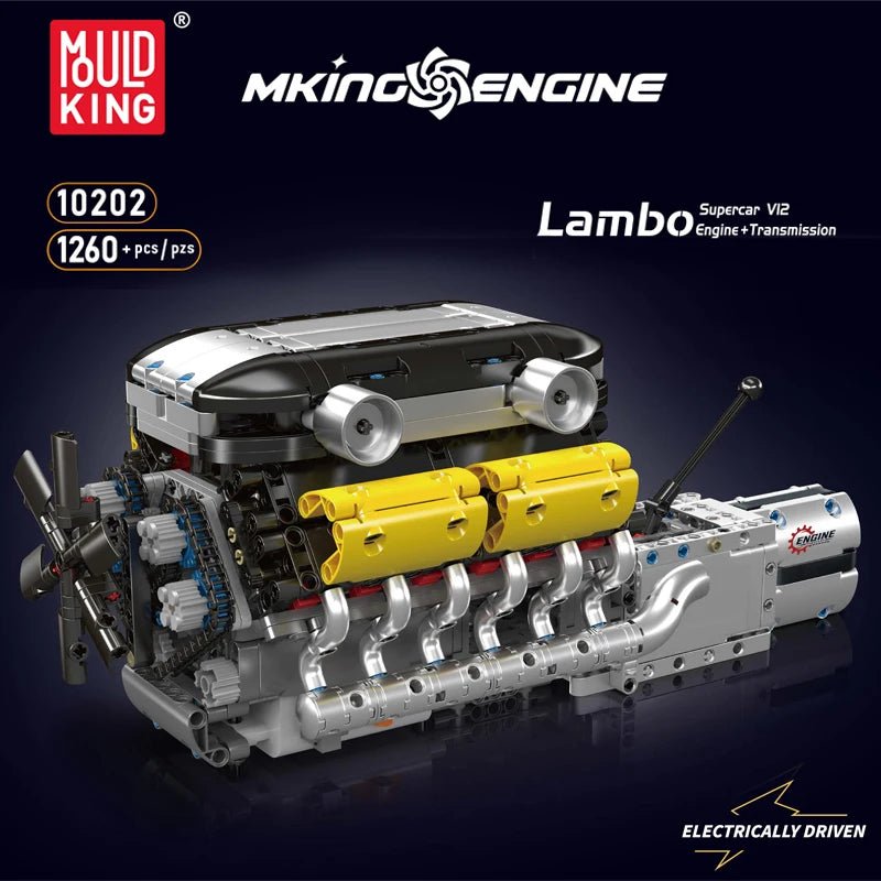 Mould King 10202 Supercar V12 Engine - Building Blocks Set