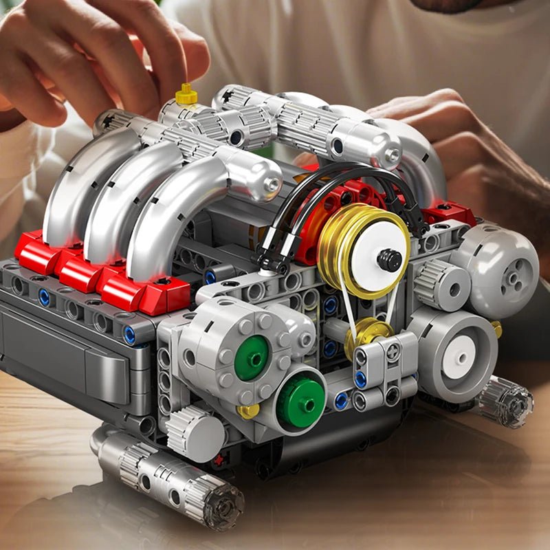 Mould King 10193 Motorized Boxer Engine Block Building Set