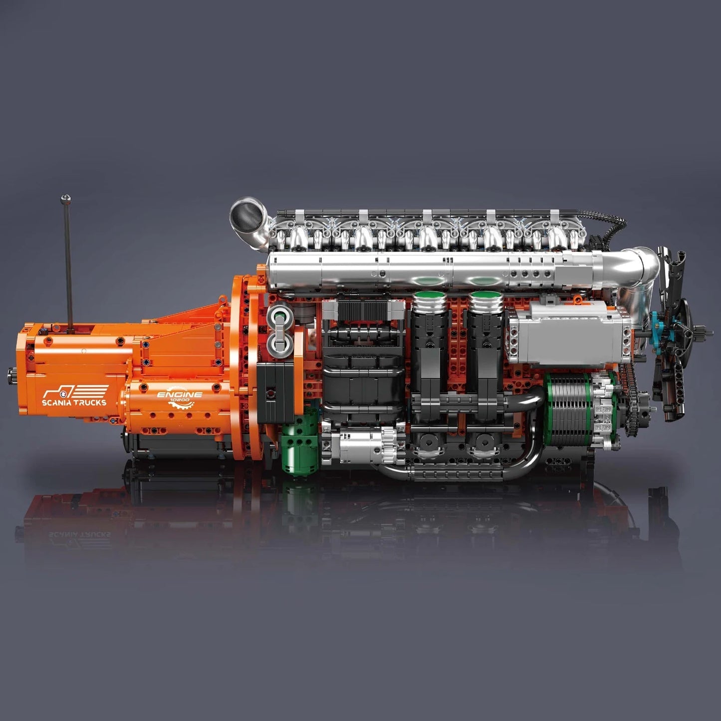 Mould King 10200 Motorized Truck Engine - Technical Building Kit