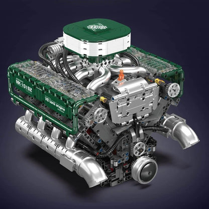 Mould King 10182 Motorized V8 Tank Engine