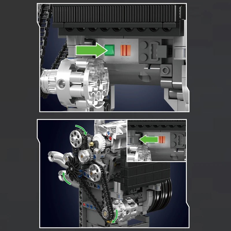 Mould King 10215 Supercar Engine