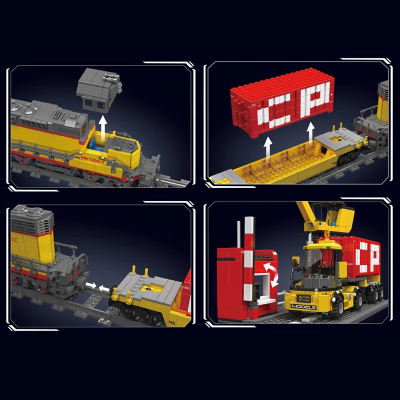Mould King 12027 Motorized EMD SD40-2 Diesel Locomotive Building Set