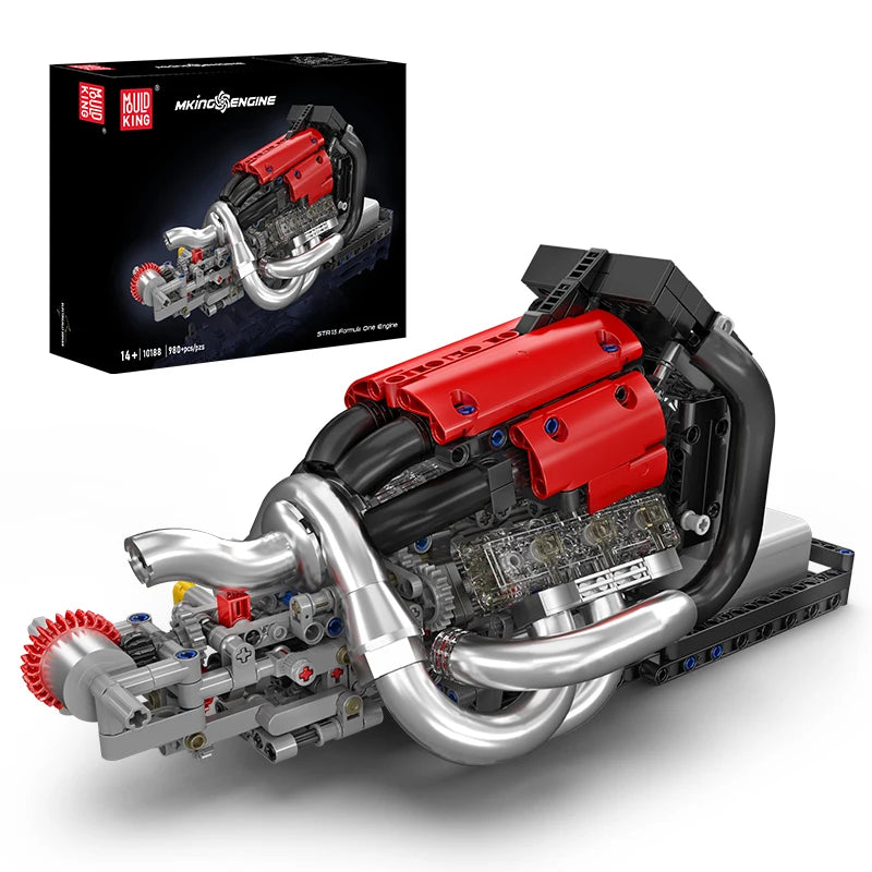 Mould King 10188 STR 13 F1 Engine - Technical Building Block Set
