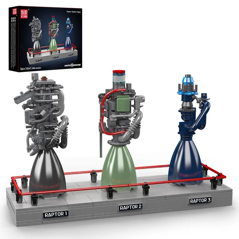 Mould King 10247 Raptor Rocket Engine - Technical Building Block Kit