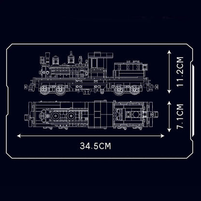 Mould King 12032 RC Shay Steam Locomotive - Building Blocks Kit