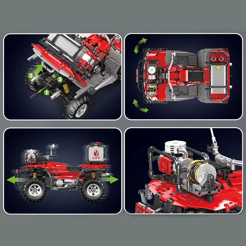 Mould King 23003 RC Fire ATV - Technical Building Block Set