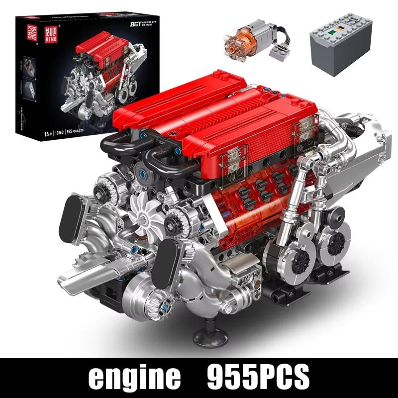 Mould King 10163 BGT Supercar - Motorized Building Blocks Kit