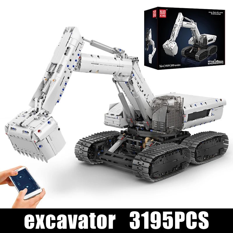 Mould King 17079 RC Sci-Fi Excavator - Technical Building Block Set