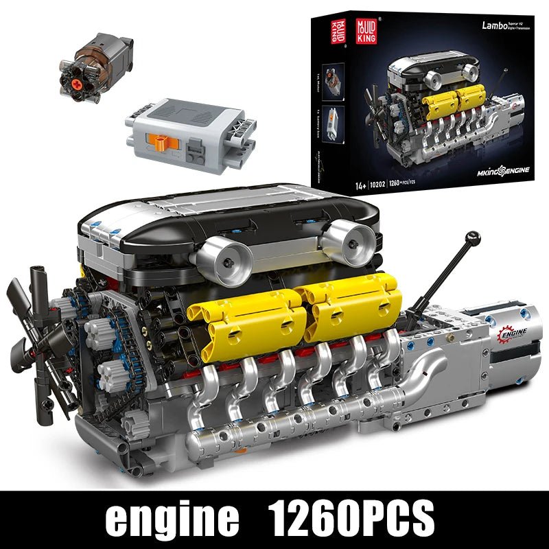 Mould King 10202 Supercar V12 Engine - Building Blocks Set