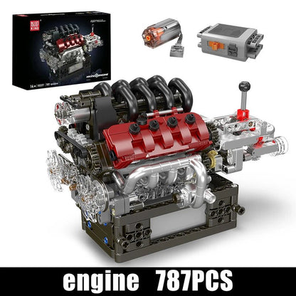 Mould King 10227 V8 Engine - Motorized Building Block Kit