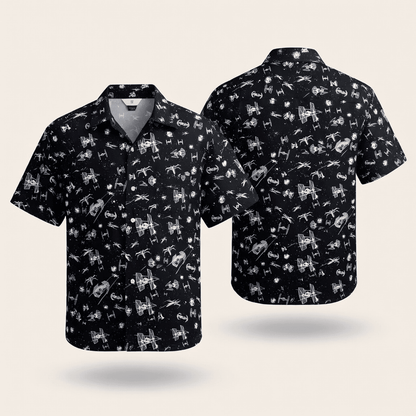 Galactic Spaceship Premium Hawaiian Shirt - Galaxy Aloha
