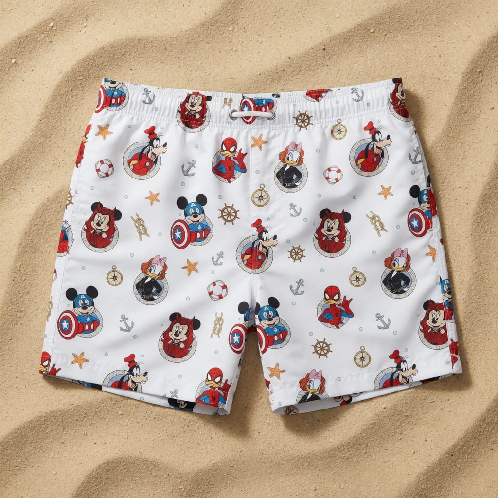 Nautical Heroes Premium Hawaiian Shirt - Mouse Shield Hero & Superhero Friends