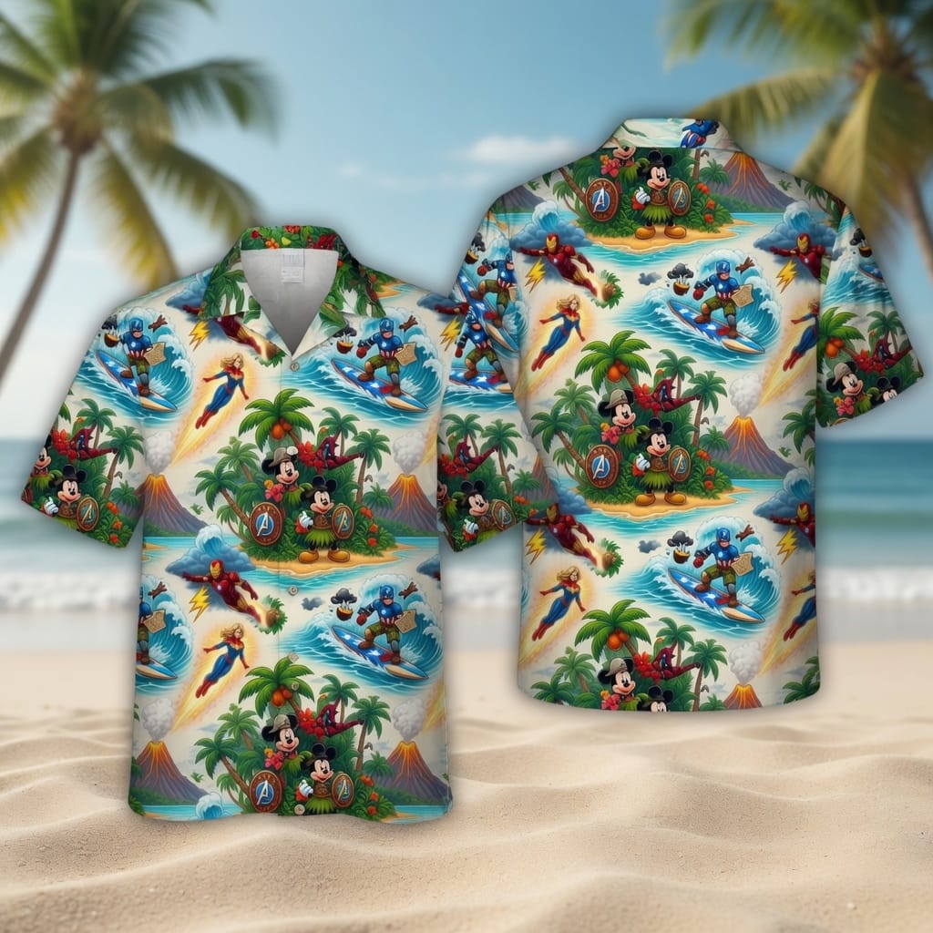 Mouse Shield Hero Premium Hawaiian Shirt - Tropical Men's
