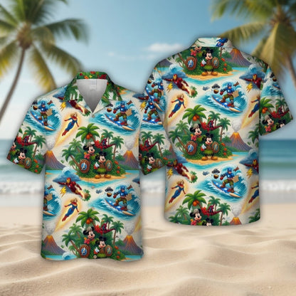 Mouse Shield Hero Premium Hawaiian Shirt - Tropical Men's